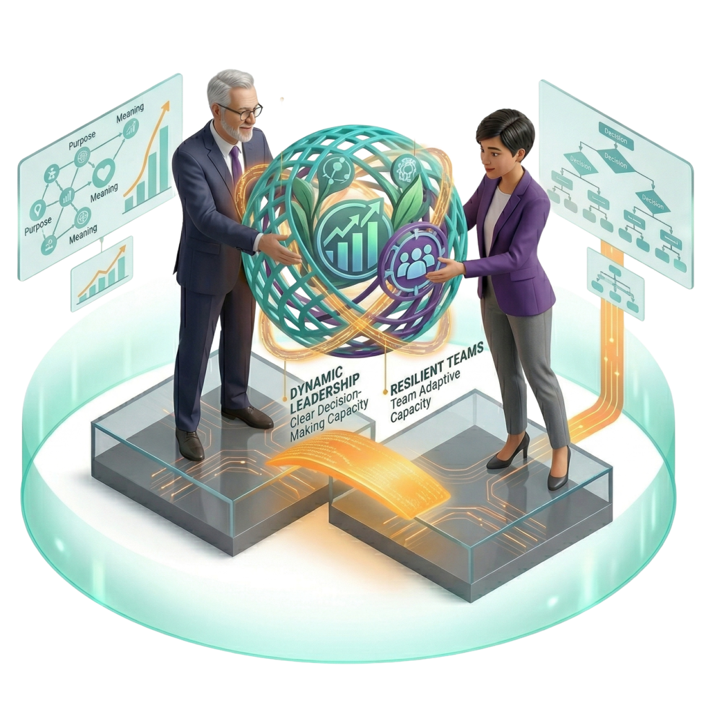 Resilienz als Mechanismus Isometrische Illustration